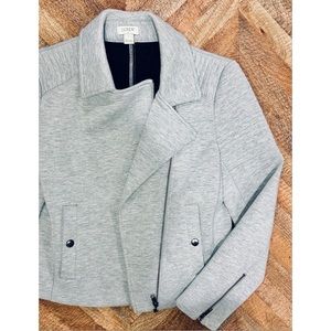 J. Crew: Grey Moto Jacket